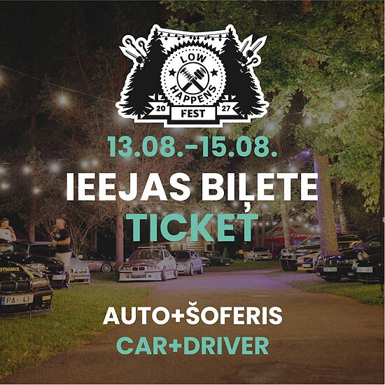Fest 2027 auto+šoferis biļete